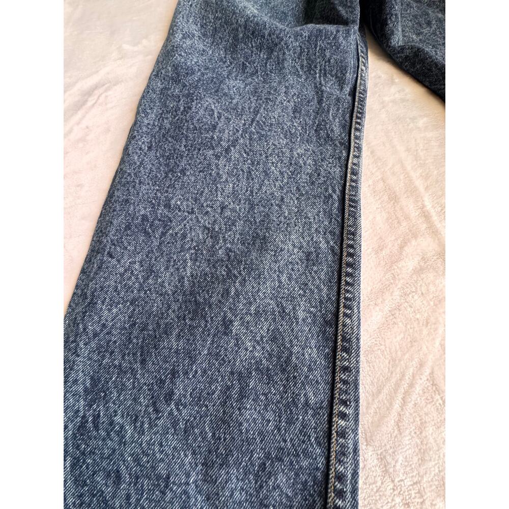 Vintage 80s Levis White Tab Acid Wash Pleated High Waist Jeans Made in USA W30 - Picture 7 of 14